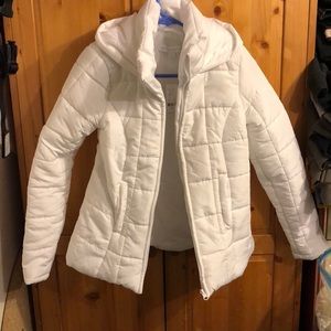 NWT NY&C white puffer jacket size s